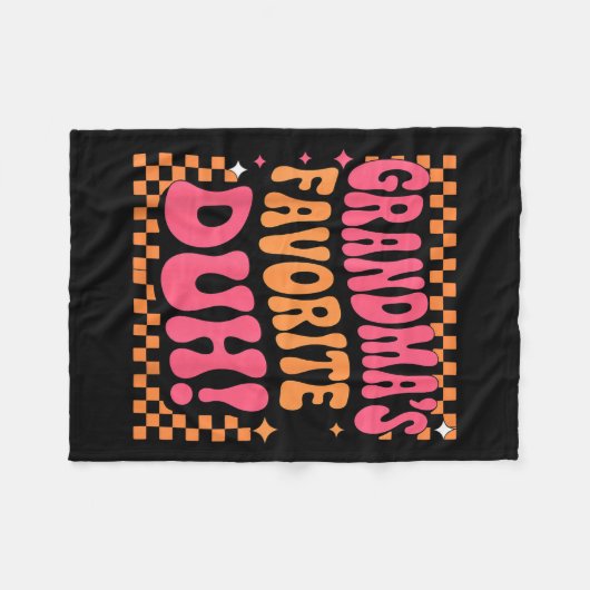 Couverture Polaire I’m Clearly Grandma’s Favorite Funny Granddaughter (Devant (Horizontal))