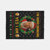 Couverture Polaire I’m Going Drinking Yes I Am Christmas Beer Holiday (Devant (Horizontal))