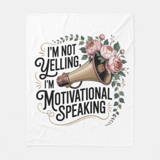 Couverture Polaire I’m Not Yelling, I’m Motivational Speaking