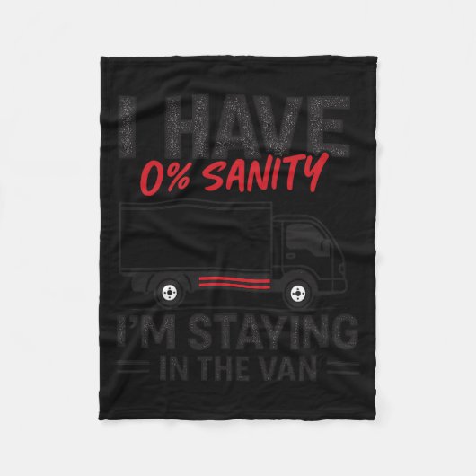 Couverture Polaire I’m Staying In The Van Funny Phasmophobia Gamer Me (Devant)