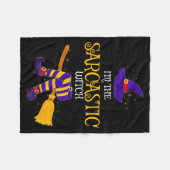 Couverture Polaire I’m The Sarcastic Witch Family Matching Costume Ha (Devant (Horizontal))