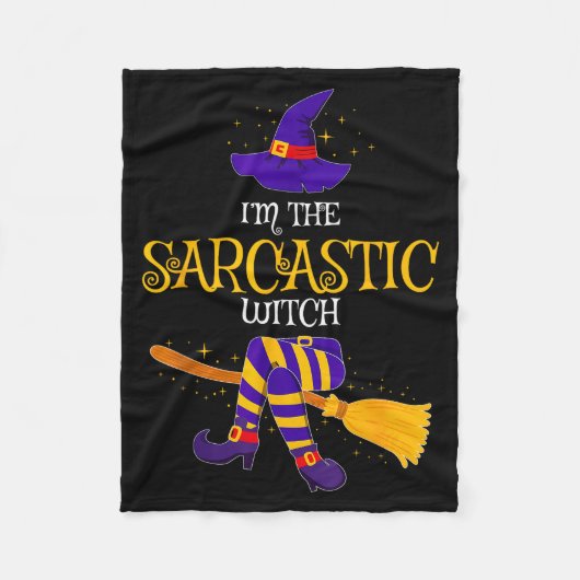 Couverture Polaire I’m The Sarcastic Witch Family Matching Costume Ha (Devant)