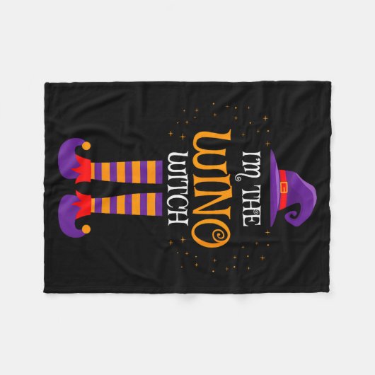 Couverture Polaire I’m The Wino Witch Halloween Family Matching Group (Devant (Horizontal))