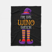 Couverture Polaire I’m The Wino Witch Halloween Family Matching Group (Devant)