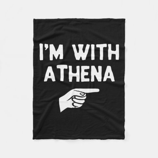 Couverture Polaire I’m With Athena Funny Halloween Matching Costume (Devant)