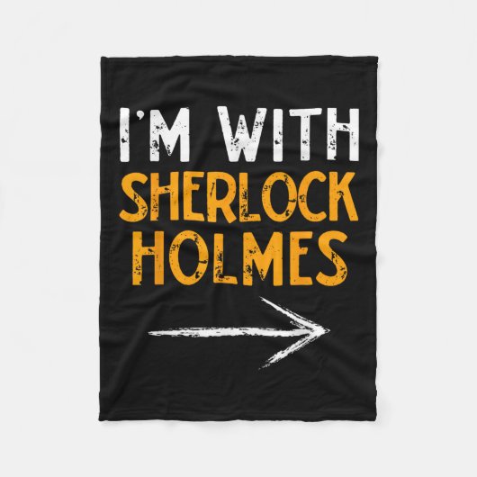 Couverture Polaire I’m With Sherlock Holmes Halloween Matching Couple (Devant)