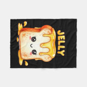 Couverture Polaire I’m With The Jelly Funny Matching Couple Cute Kawa (Devant (Horizontal))