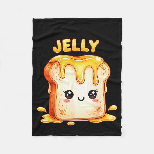 Couverture Polaire I’m With The Jelly Funny Matching Couple Cute Kawa (Devant)