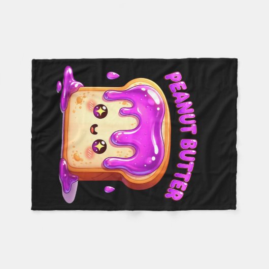 Couverture Polaire I’m With The Peanut Butter Funny Matching Couple C (Devant (Horizontal))