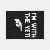 Couverture Polaire I’m With The Yeti Funny Halloween Matching Costume (Devant (Horizontal))