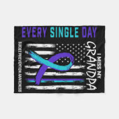 Couverture Polaire I Miss My Grandpa Suicide Awareness Prevention Ame (Devant (Horizontal))