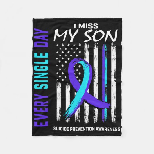 Couverture Polaire I Miss My Son Suicide Prevention Awareness America (Devant)