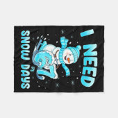 Couverture Polaire I Need 6 7 Snow Days Christmas Snowman Teacher Stu (Devant (Horizontal))