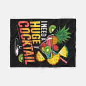 Couverture Polaire I Need A Huge Tail Drink Party Funny Adult Humor (Devant (Horizontal))