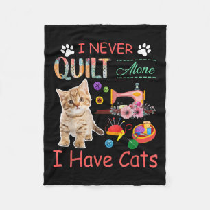 Couverture Polaire I Never Quilt Alone I Have Cats Sewist Quilting