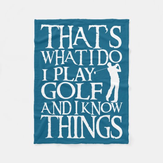 Couverture Polaire I Play Golf Funny Golf Quote Shop Uni-adults &amp; (Devant)