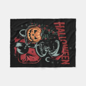 Couverture Polaire I Prefer Halloween Christmas Creepy Cute Skeleton  (Devant (Horizontal))