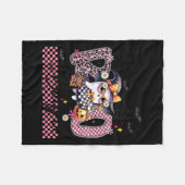 Couverture Polaire I Put The Boo In Boujee Cute Ghost Leopard Boujie  (Devant (Horizontal))