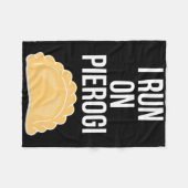 Couverture Polaire I Run On Pierogi Funny Ukrainian Polish Slavic Dum (Devant (Horizontal))