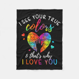 Couverture Polaire I See Your True Colors, Puzzle World Autism Awaren