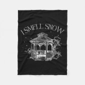 Couverture Polaire I Smell Snow Winter Christmas Snowball Design (Devant)