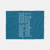 Couverture Polaire I Survived 2025 Sober Recovery Design (Devant (Horizontal))