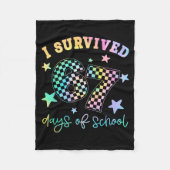 Couverture Polaire I Survived 67 Days Of School Funny 67 Teachers Stu (Devant)