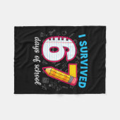 Couverture Polaire I Survived 67 Days Of School Funny 67 Teachers Stu (Devant (Horizontal))