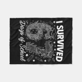 Couverture Polaire I Survived 67 Days Of School Funny 67 Teachers Stu (Devant (Horizontal))