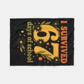 Couverture Polaire I Survived 67 Days Of School Funny 6 7 Teachers Th (Devant (Horizontal))
