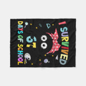 Couverture Polaire I Survived 67 Days Of School Funny Black Cat Six S (Devant (Horizontal))