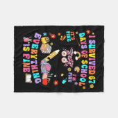 Couverture Polaire I Survived 67 Days Of School Funny Cat Six Seven M (Devant (Horizontal))