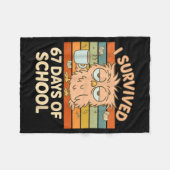 Couverture Polaire I Survived 67 Days Of School Funny Coffee Owl Scho (Devant (Horizontal))