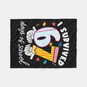 Couverture Polaire I Survived 67 Days Of School Funny Cool Meme Stude (Devant (Horizontal))