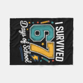 Couverture Polaire I Survived 67 Days Of School Funny Gen Alpha Quote (Devant (Horizontal))