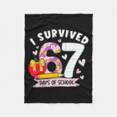 Couverture Polaire I Survived 67 Days Of School Funny Leopard Student (Devant)