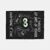 Couverture Polaire I Survived 67 Days Of School Funny Six Seven (Devant (Horizontal))