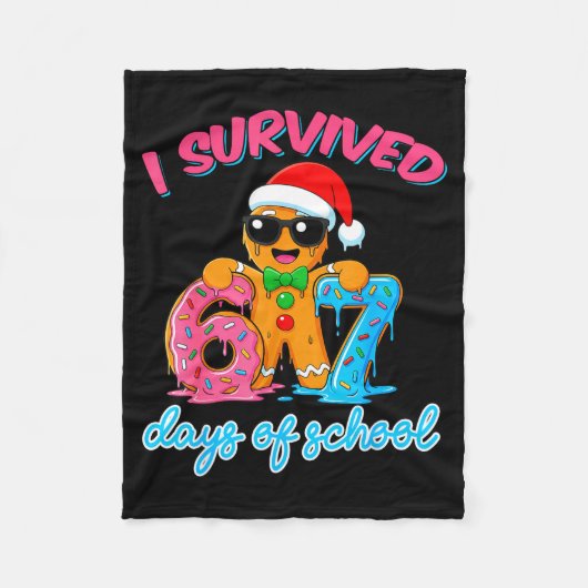 Couverture Polaire I Survived 67 Days Of School Funny Six Seven 67 Gi (Devant)