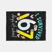 Couverture Polaire I Survived 67 Days Of School Funny Six Seven 6 7 M (Devant (Horizontal))