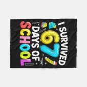 Couverture Polaire I Survived 67 Days Of School Funny Six Seven Meme (Devant (Horizontal))