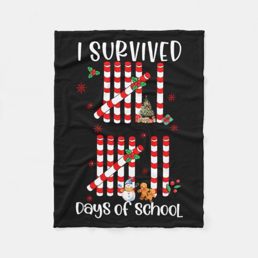 Couverture Polaire I Survived 67 Days Of School Funny Six Seven Xmas (Devant)