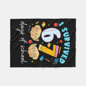 Couverture Polaire I Survived 67 Days Of School Funny Student Style (Devant (Horizontal))