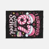 Couverture Polaire I Survived 67 Days Of School Funny Student Winter (Devant (Horizontal))