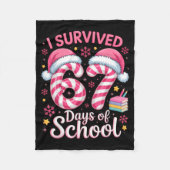 Couverture Polaire I Survived 67 Days Of School Funny Student Winter (Devant)