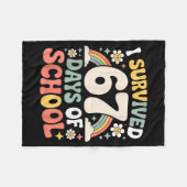 Couverture Polaire I Survived 67 Days Of School Funny Teacher And Stu (Devant (Horizontal))