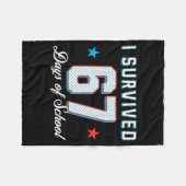 Couverture Polaire I Survived 67 Days Of School Funny Teacher And Stu (Devant (Horizontal))