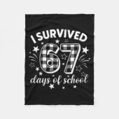Couverture Polaire I Survived 67 Days Of School Six Seven Meme Studen (Devant)