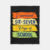 Couverture Polaire I Survived 67 Days Of School Six Seven Meme Studen (Devant)