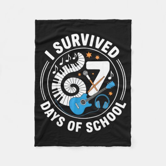 Couverture Polaire I Survived 67 Days Of School - Teachers Students M (Devant)