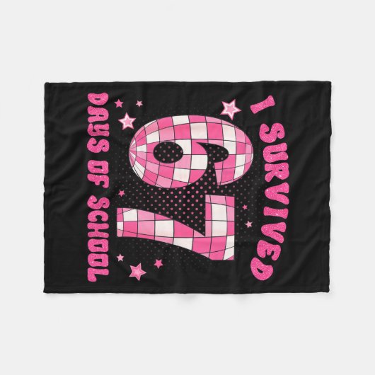 Couverture Polaire I Survived 67 Days Of School Teachers Students Six (Devant (Horizontal))